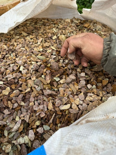 Златолит персиковый декоративная каменная крошка купить в Электроуглях