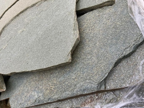 Плитняк златолит зелёный для цоколя, отмостки купить в Электроуглях