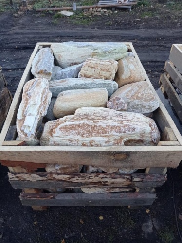 Златолит жёлтый, жёлто-зелёный глыбки и валуны для ланшафтного дизайна купить в Электроуглях