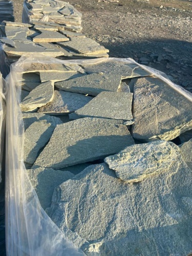 Плитняк златолит зелёный для цоколя, отмостки купить в Электроуглях