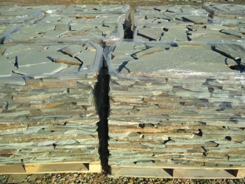 Плитняк златолит зелёный для цоколя, отмостки купить в Электроуглях