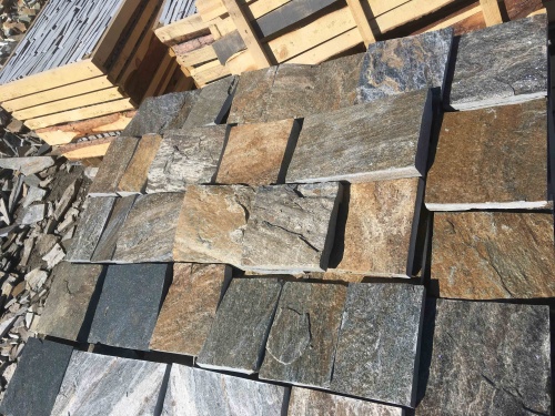 Плитка пилёная златолит Уральский для цоколя, отмостки купить в Электроуглях