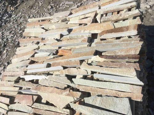 Горбушка златолит золотистый для облицовки купить в Электроуглях