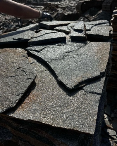 Плитняк златолит серебристый для фасада купить в Электроуглях